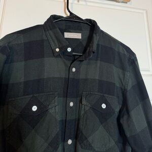 Men’s Everlane Flannel Buffalo Plaid (Black/Green)